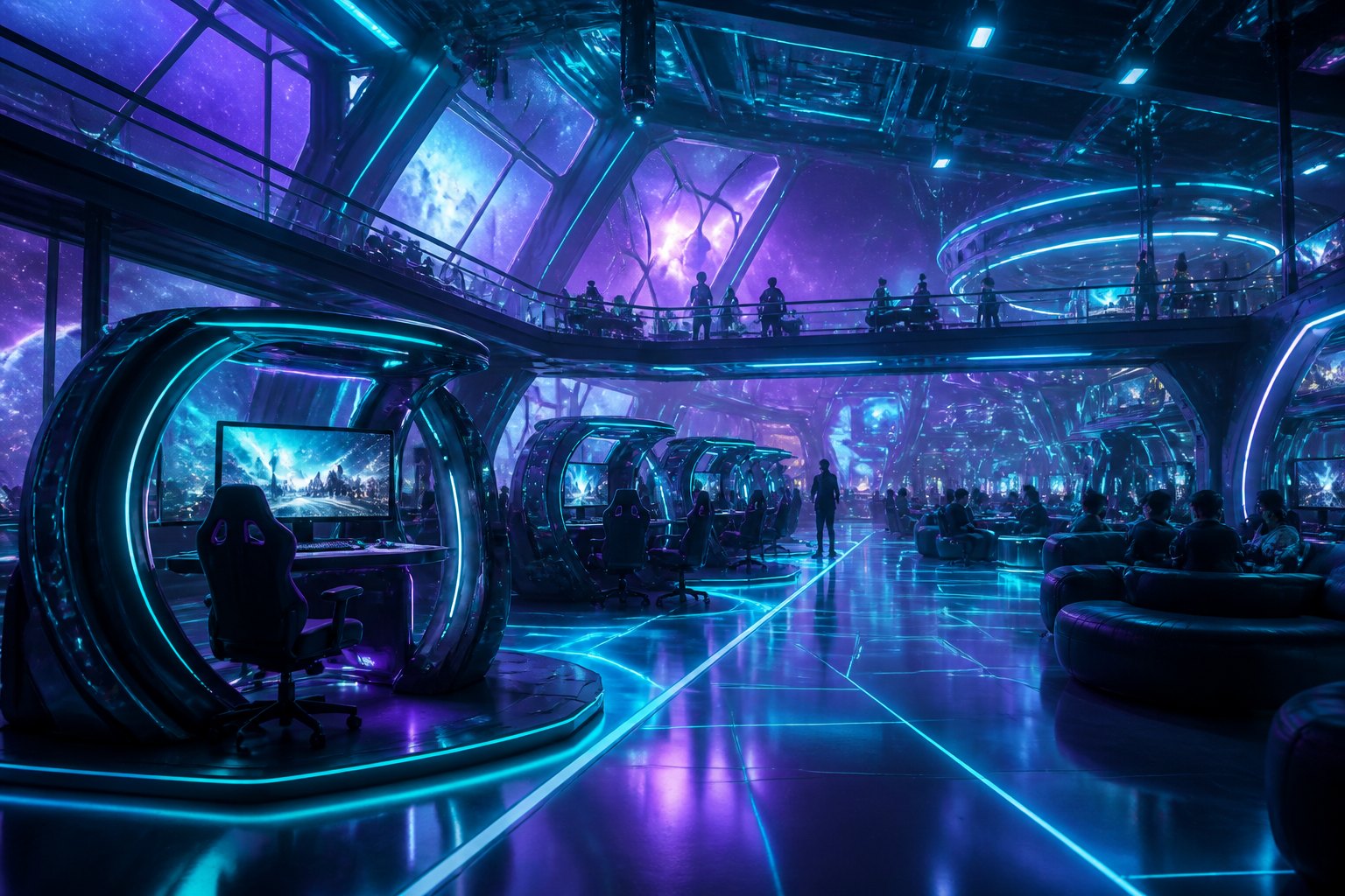 Interior of SPAWNPORT GAME STATION in Adelaide